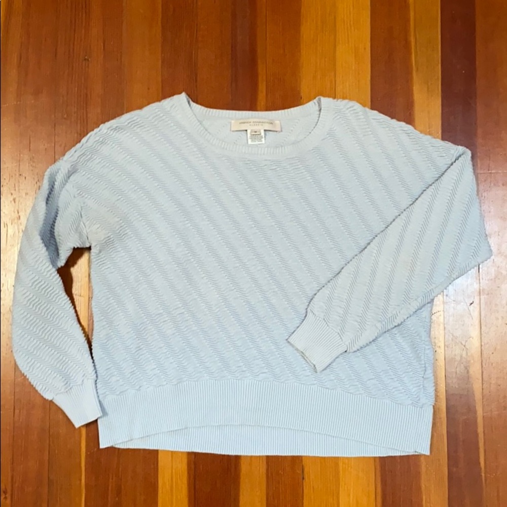 Ice blue French Connection crop sweater
